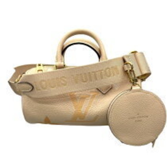 Louis Vuitton Papillon Cream Saffron Empreinte Shoulder Bag - Picture 1 of 7